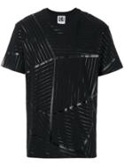 Les Hommes Urban Geometric Printed T-shirt - Black