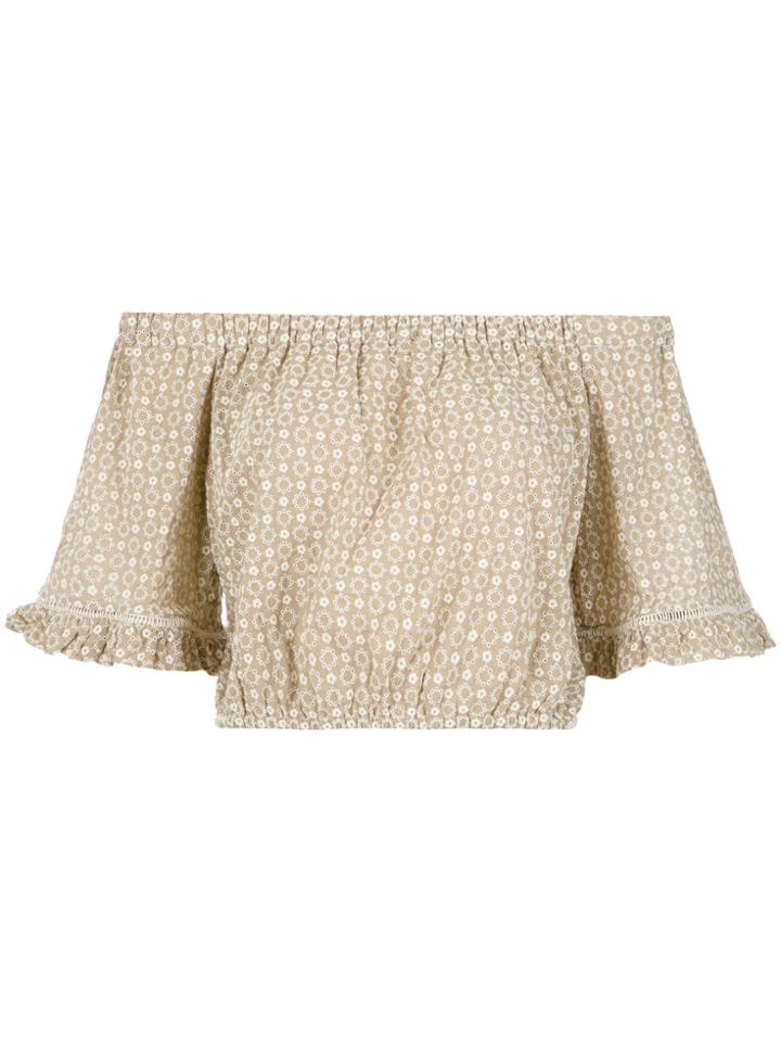 Martha Medeiros Off The Shoulder Top - Nude & Neutrals