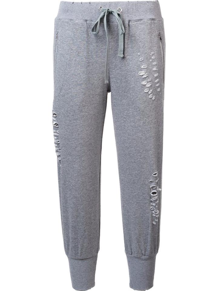 Thomas Wylde 'ripped' Track Pants, Women's, Size: Large, Grey, Cotton/polyester