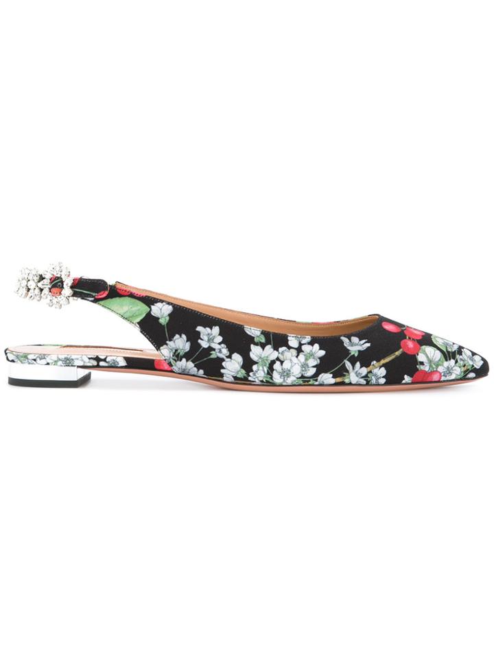 Aquazzura Portrait Of A Lady Ballet - Black