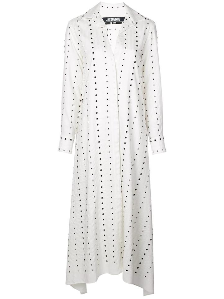 Jacquemus La Djellaba Long Dress - White