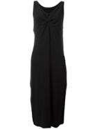 Atelier Suppan Ruched Detail Dress, Women's, Size: 0, Black, Silk