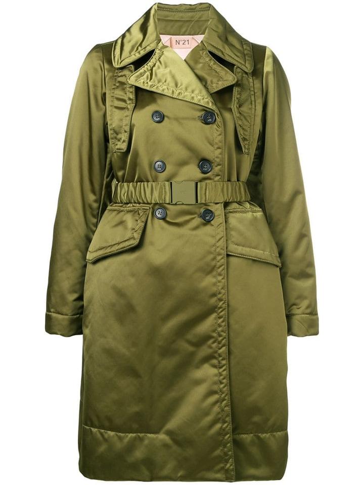 Nº21 Loose Fitted Coat - Green