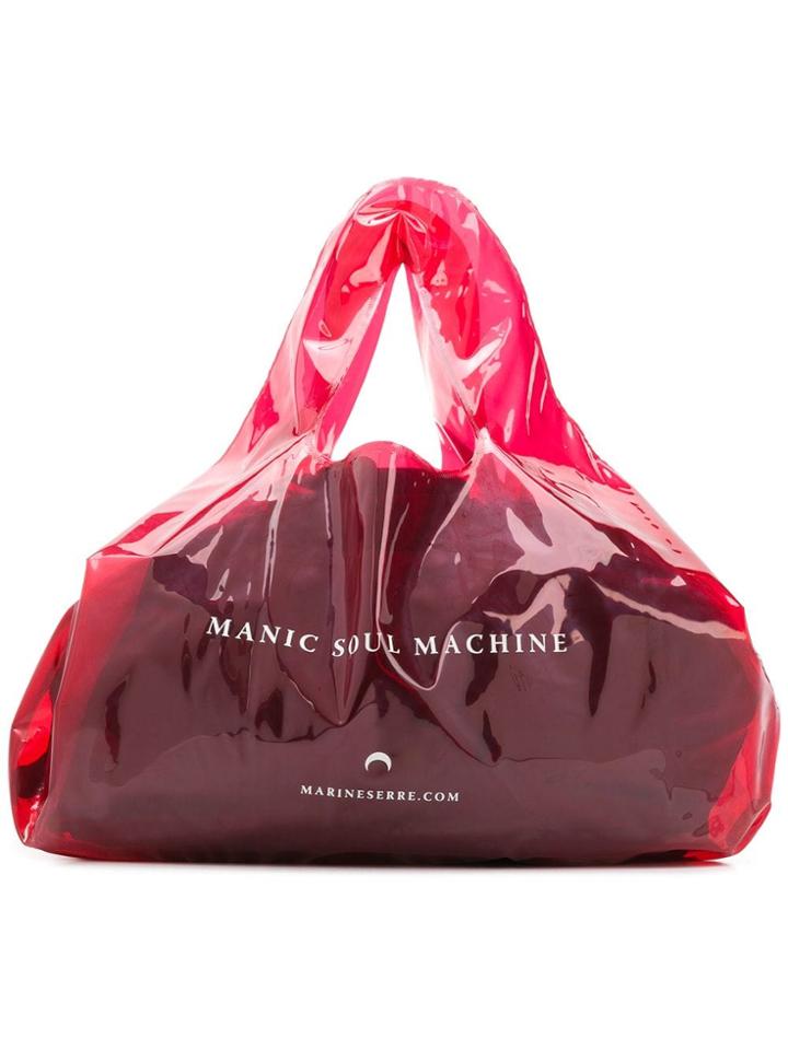 Marine Serre Plastic Shopper Tote Bag - Red