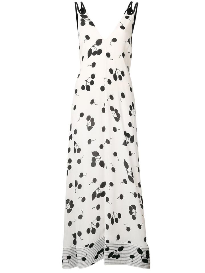 3.1 Phillip Lim Cerise Print Maxi Dress - White