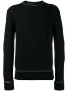 Dondup Stitch Detail Crew Neck Sweater - Black