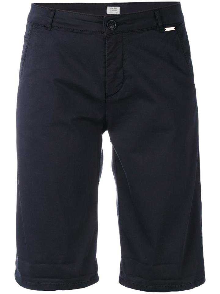 Woolrich - Chino Shorts - Women - Cotton/spandex/elastane - 27, Blue, Cotton/spandex/elastane