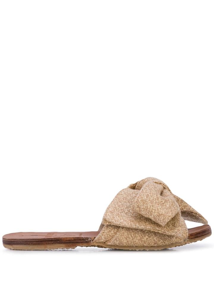 Brother Vellies Burkina Bow Sandals - Brown