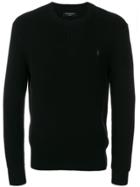 All Saints Ribbed Crew Neck Sweater - Black