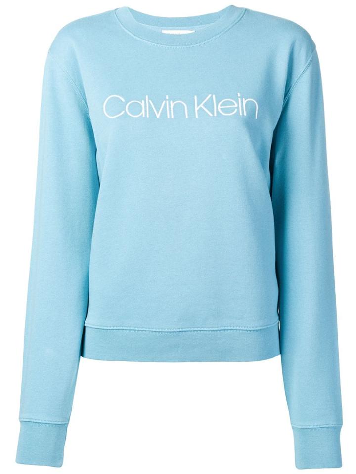 Calvin Klein Logo Print Sweatshirt - Blue