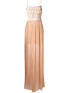 Stella Mccartney Evening Dress, Women's, Size: 40, Nude/neutrals, Silk/cotton/viscose