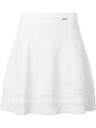 Dsquared2 Textured A-line Skirt, Women's, Size: Small, White, Polyester/viscose