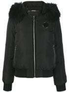 Plein Sport Fur Lined Jacket - Black