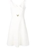 Valentino V Hardware Dress - White