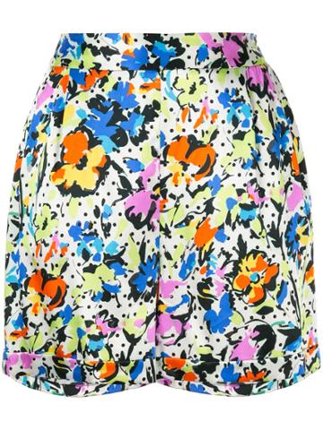 Lelloue Tailored Silk Shorts - Multicolour