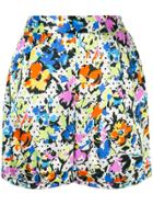 Lelloue Tailored Silk Shorts - Multicolour