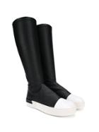 Cinzia Araia Kids Contrast Toe Boots - Black