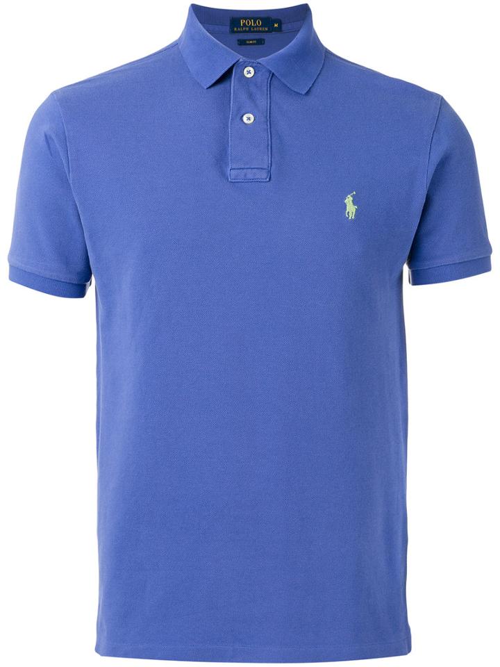 Polo Ralph Lauren Logo Embroidered Polo Shirt, Men's, Size: Xl, Blue, Cotton
