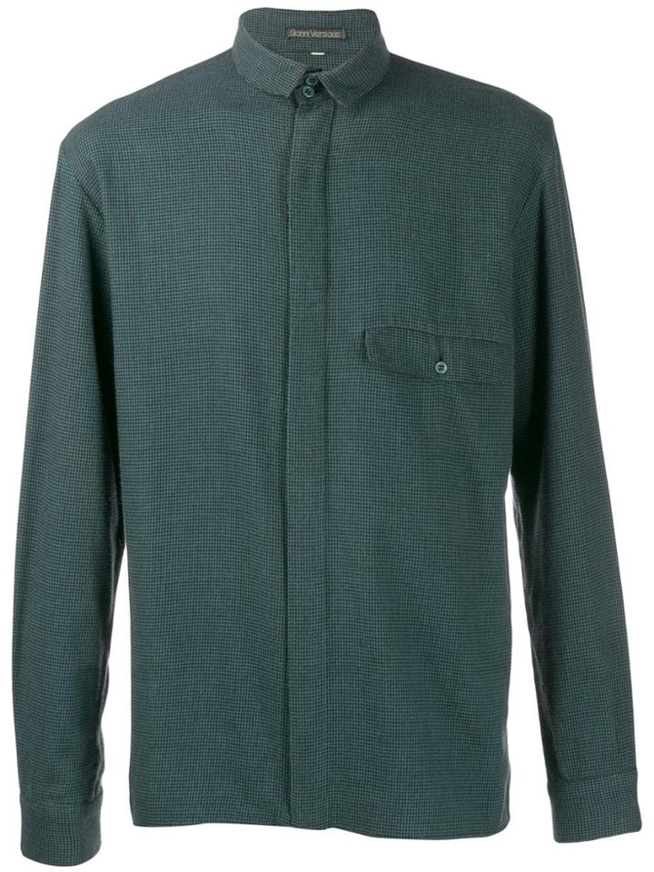 Versace Pre-owned '1980s Checked Shirt - Green