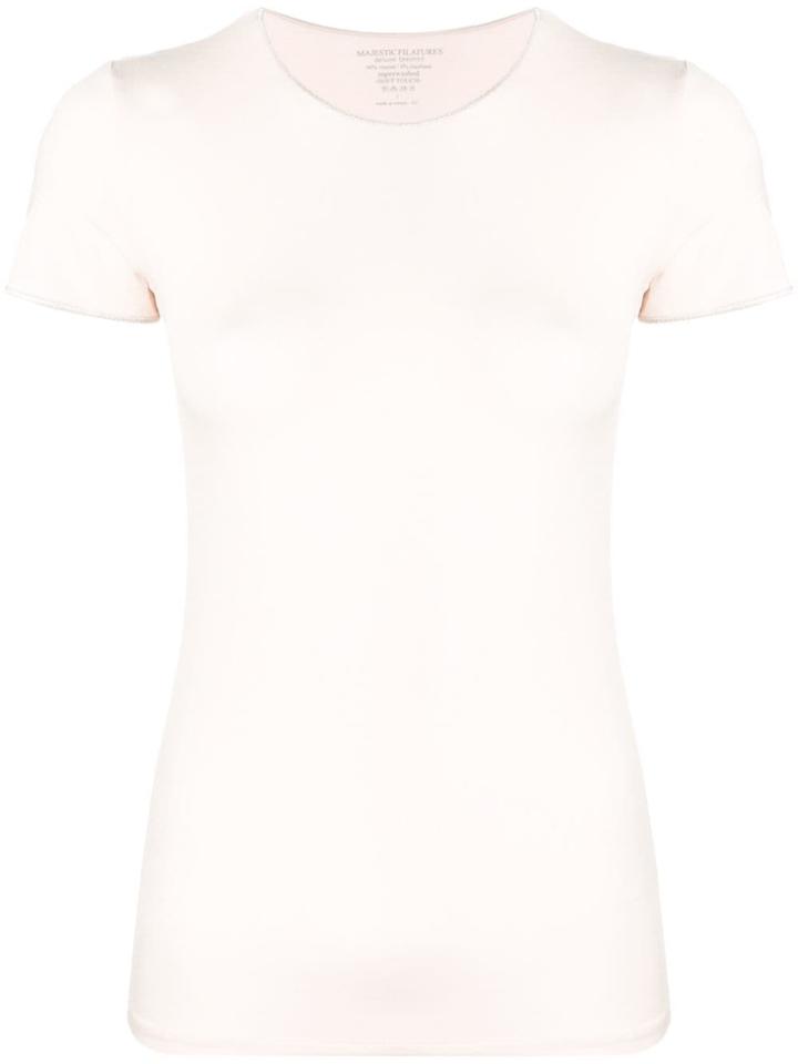 Majestic Filatures Plain Fitted T-shirt - Pink