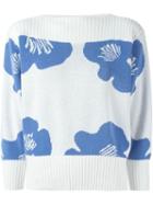 Courreges Vintage Flower Jacquard Sweater