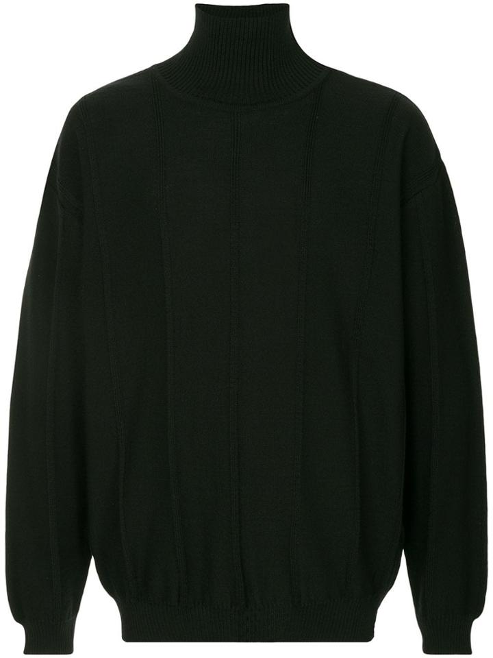 Strateas Carlucci Funnel Neck Jumper - Black
