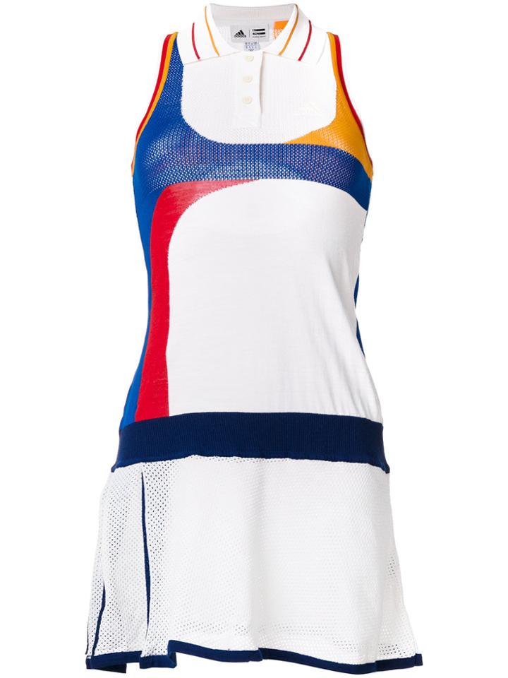 Adidas Colourblock Tennis Dress - White