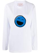 Natasha Zinko Smiles Print Long-sleeved T-shirt - White