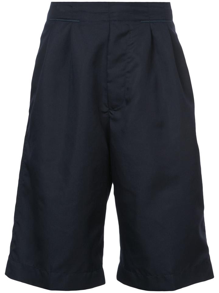 Oamc Wide Leg Shorts - Blue