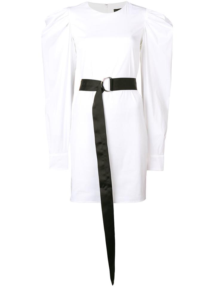 Federica Tosi Ruched Sleeve Dress - White