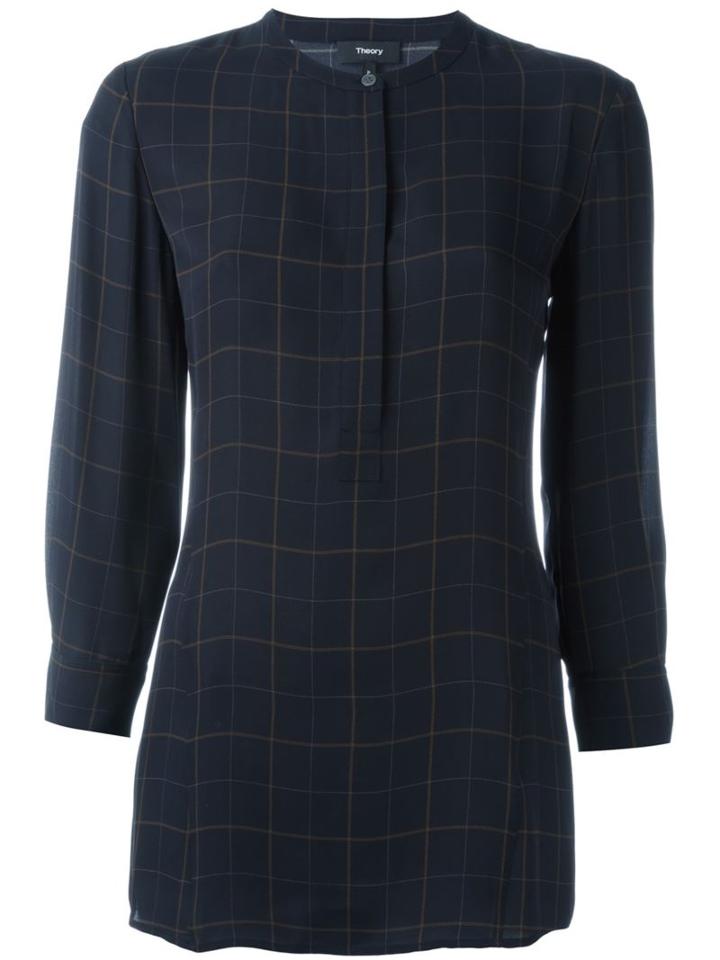 Theory Checked Blouse