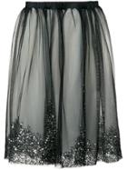 Loyd/ford Embellished Tulle Layer Skirt - Black
