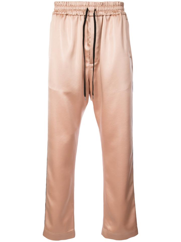 Cmmn Swdn Shimmery Buck Track Pants - Nude & Neutrals