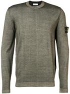 Stone Island Long-sleeve Fitted Sweater - Green