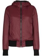 Canada Goose Dore Hooded Bomber Jacket - Red
