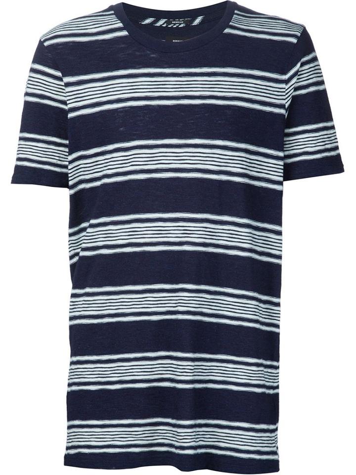 Denham Striped Fine-knit T-shirt