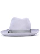 Borsalino Classic Panama Hat, Men's, Size: 58, Pink/purple, Wool Felt