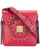 Furla Cut-off Detailing Crossbody Bag, Women's, Red
