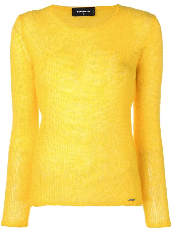 Dsquared2 Round Neck Sweater - Yellow