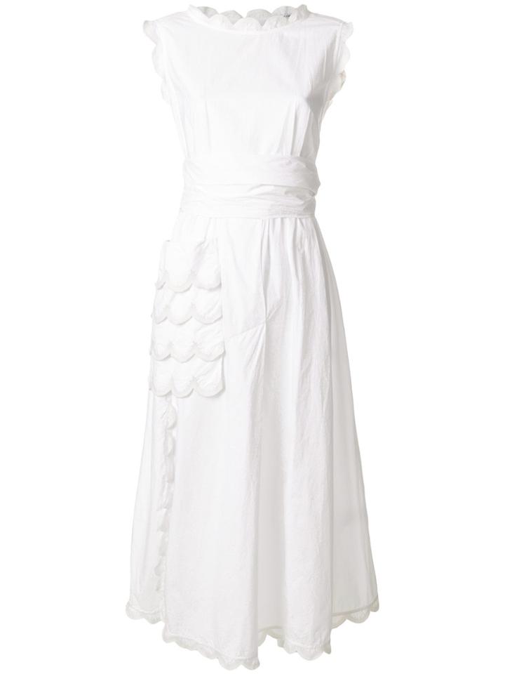 Tsumori Chisato Scalloped Trim Dress - White
