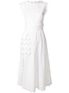 Tsumori Chisato Scalloped Trim Dress - White