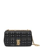 Burberry Quilted Lola Cross Body Bag - Black