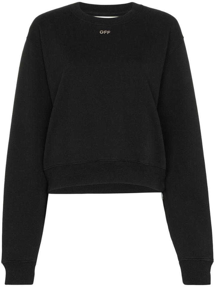 Off-white Embellished Arrows Sweatshirt - Black