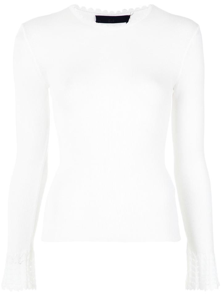 Nk Knit Blouse - White