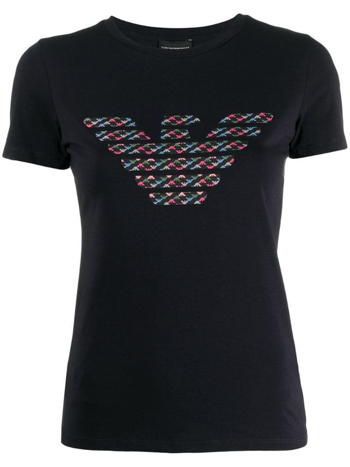 Emporio Armani Contrast Logo T-shirt - Blue