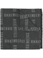 Dirk Bikkembergs All Over Logo Scarf - Grey