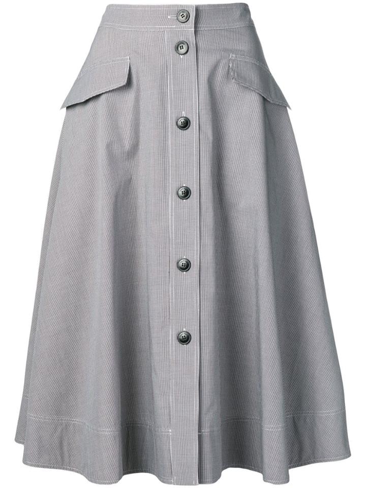 Calvin Klein Buttoned Skirt - Black
