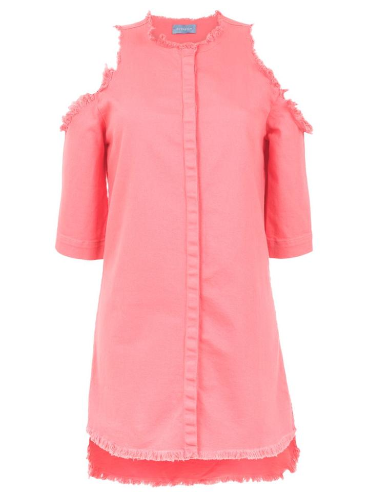 Olympiah 'lima' Denim Dress - Pink & Purple