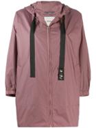 's Max Mara Drawstring Hooded Coat - Purple