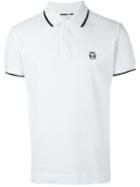 Mcq Alexander Mcqueen Piped Collar Polo Shirt, Men's, Size: L, White, Cotton/polyester